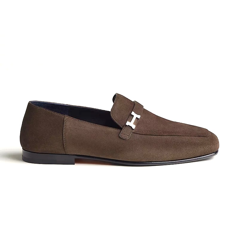 GIÀY HERMES Giovanni loafer Marron Ébène