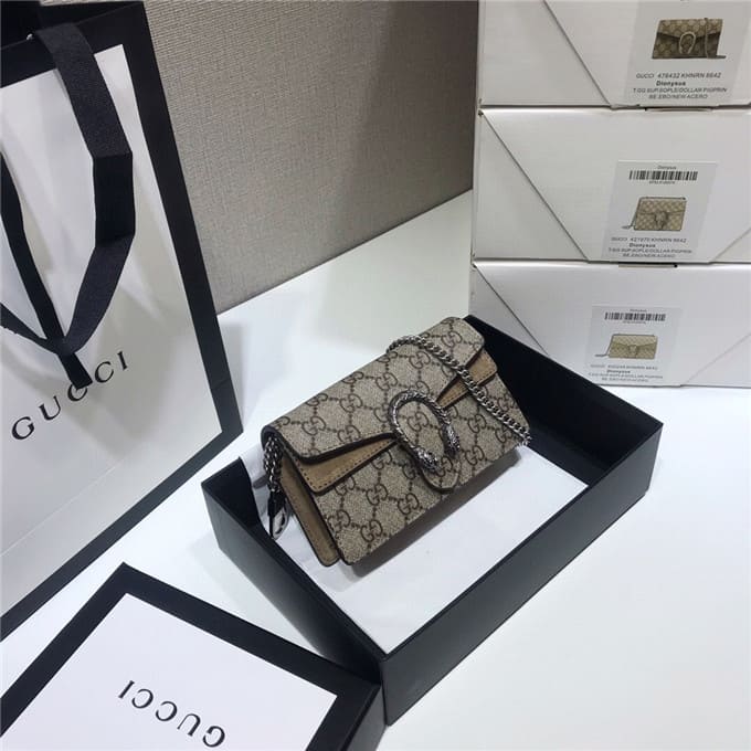 TÚI Gucci Dionysus GG supreme super mini bag Top Quality