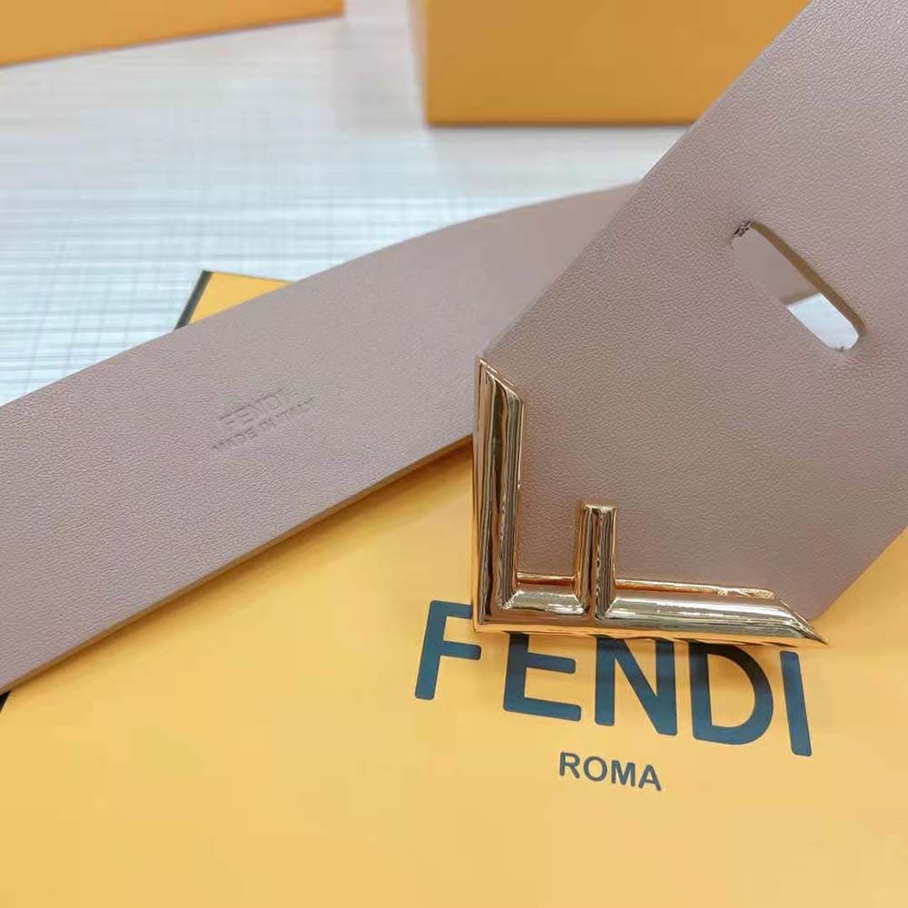 DÂY LƯNG Fendi Women Beige Leather Belt
