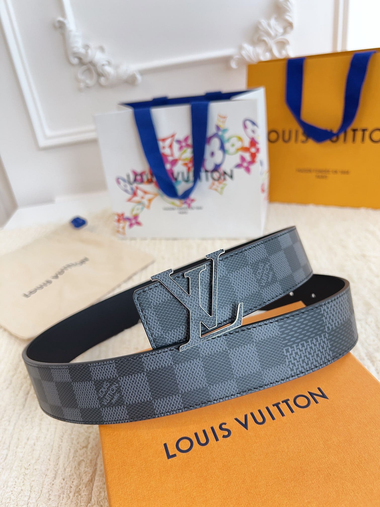 DÂY LƯNG LOUIS VUITTON BLACK MONOGRAM LEATHER Khóa da