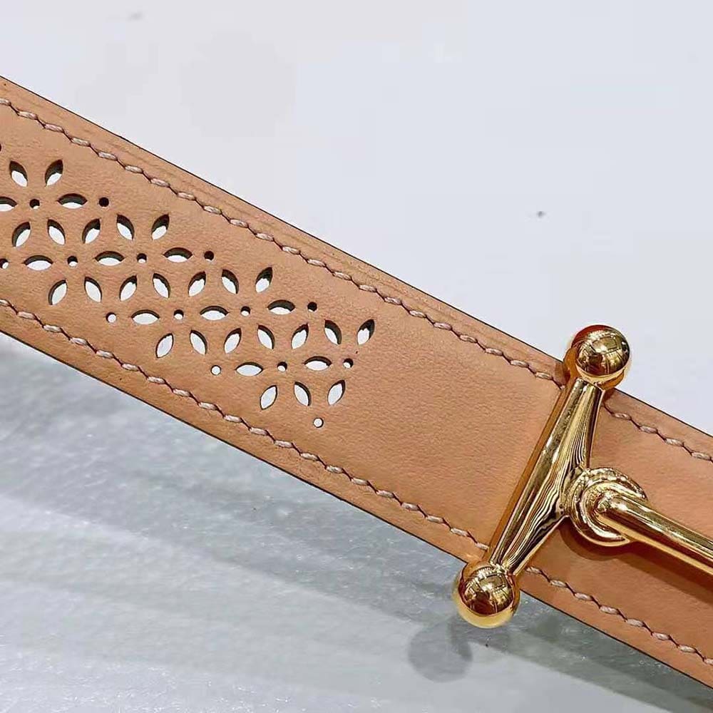 DÂY LƯNG Hermes Women Mors H Belt Buckle & Reversible Leather Strap 24 mm-Green
