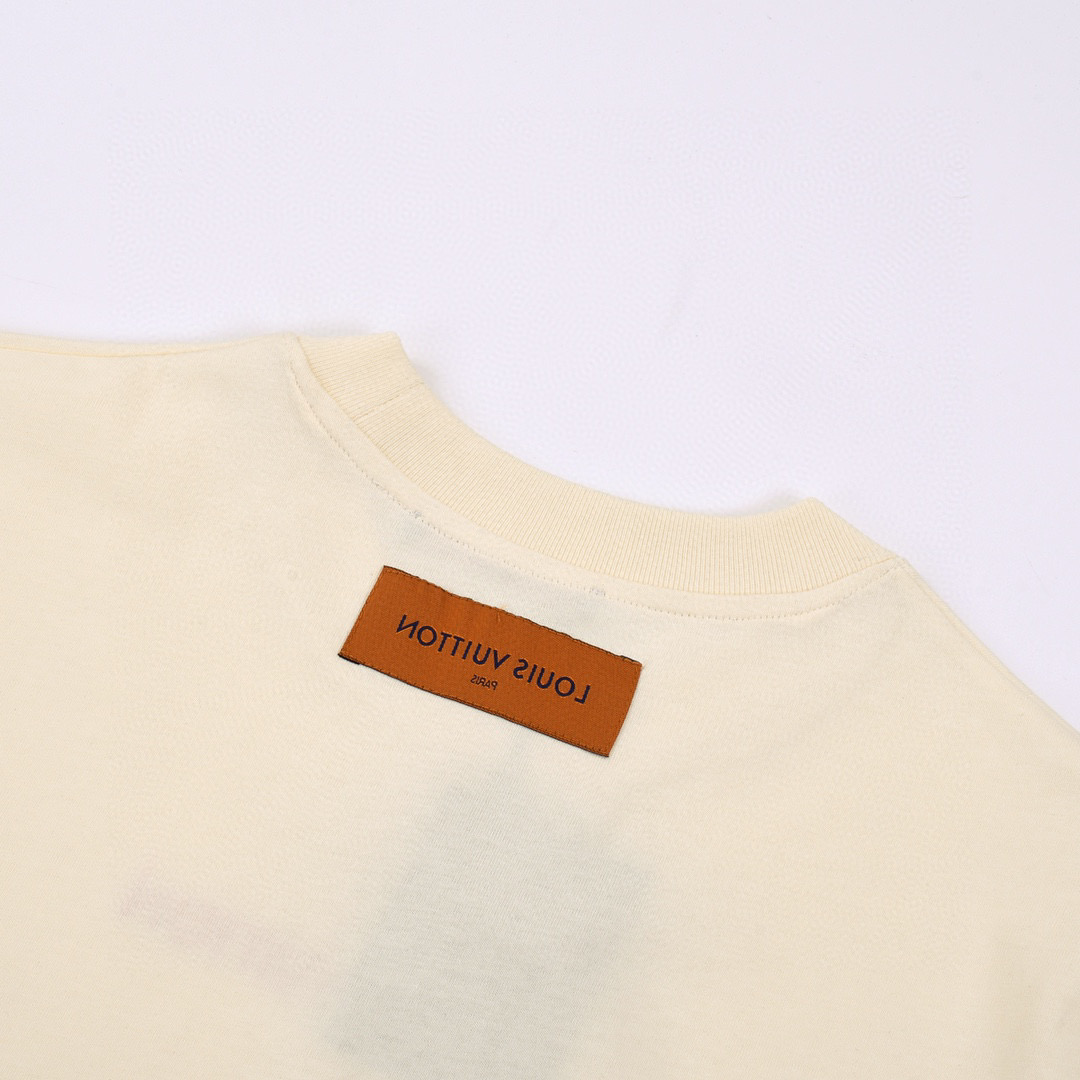 ÁO LOUIS VUITTON print cotton jersey T-shirt