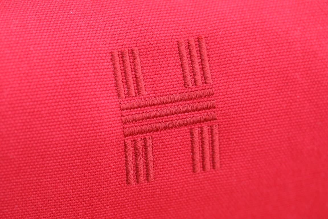 TÚI HERMES TROUSSE DE TOILETTE BRIDE A BRAC PM H MÀU ĐỎ