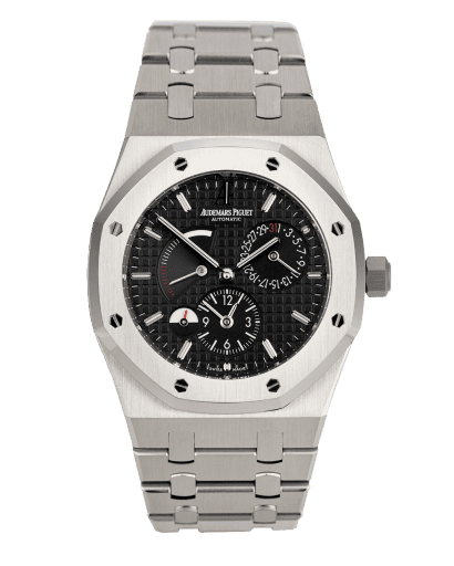 Đồng hồ Audemars Piguet Royal Oak Dual Time Power Reserve mặt số màu đen