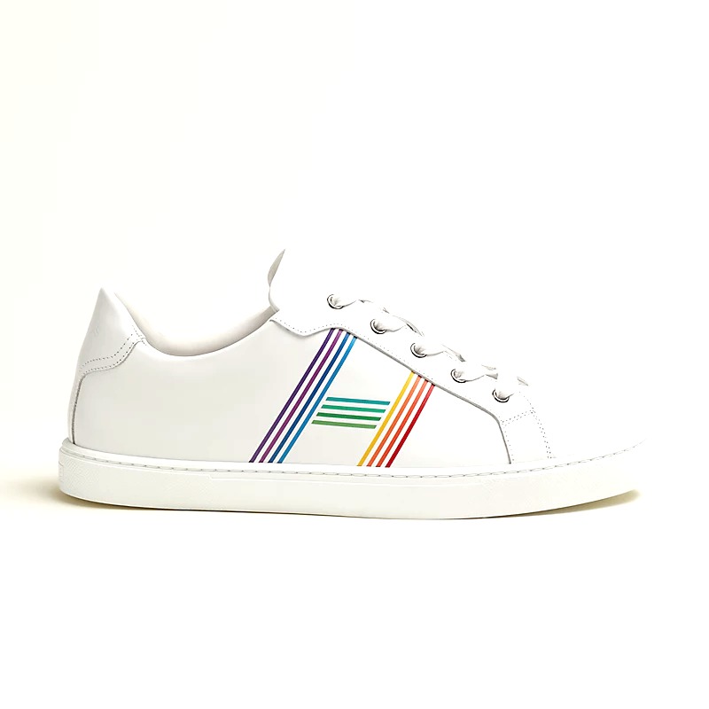 GIÀY HERMES Avantage sneaker Blanc  Rainbow