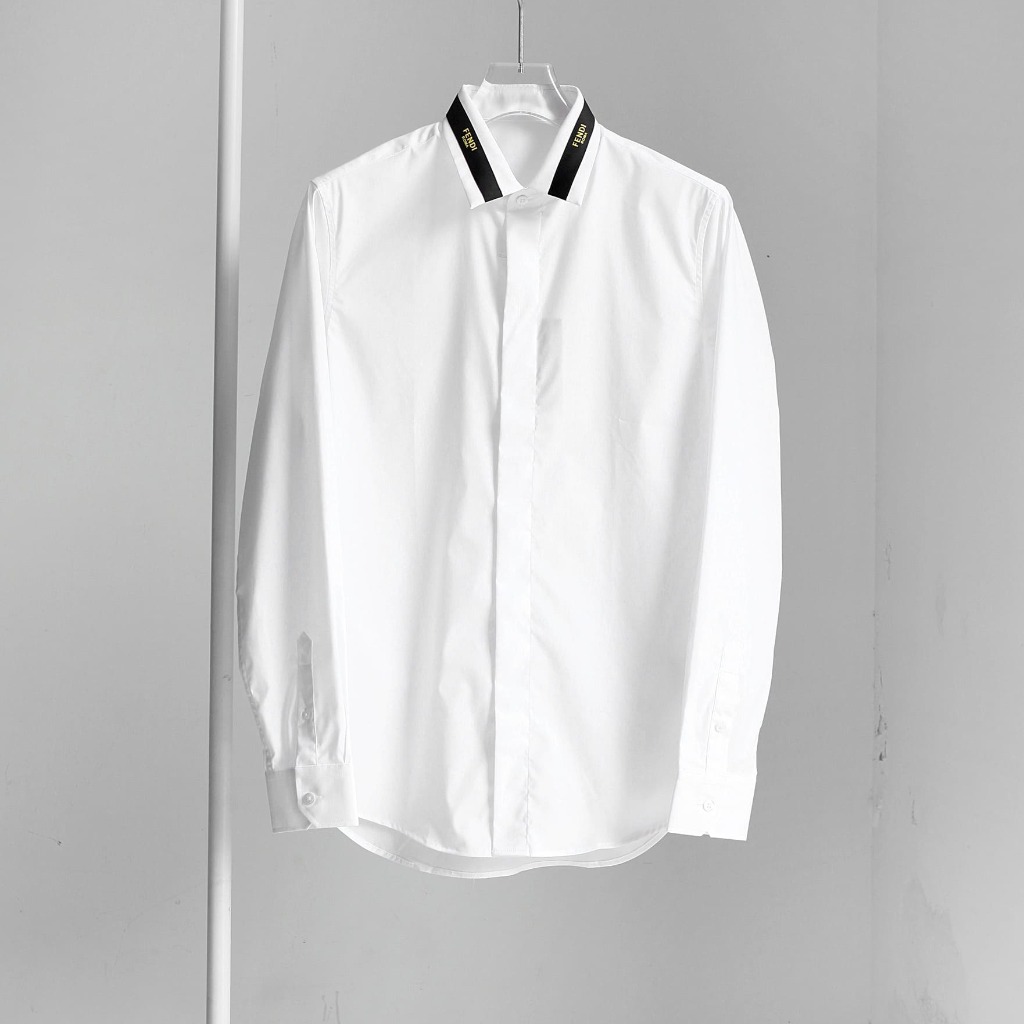 ÁO FENDI ROMA White Poplin Shirt