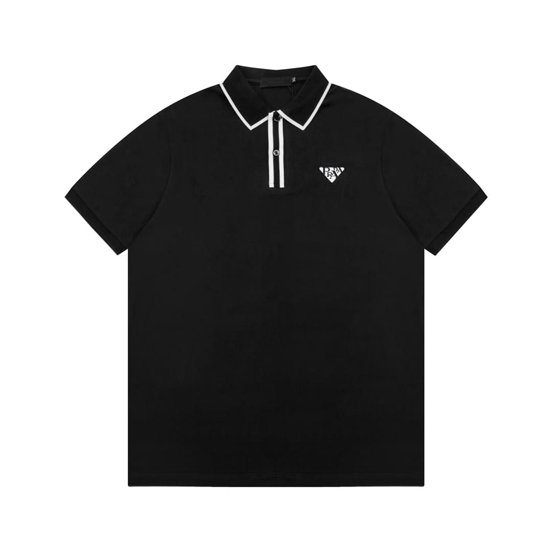 ÁO PRADA POLO SHIRT BLACK MÀU ĐEN