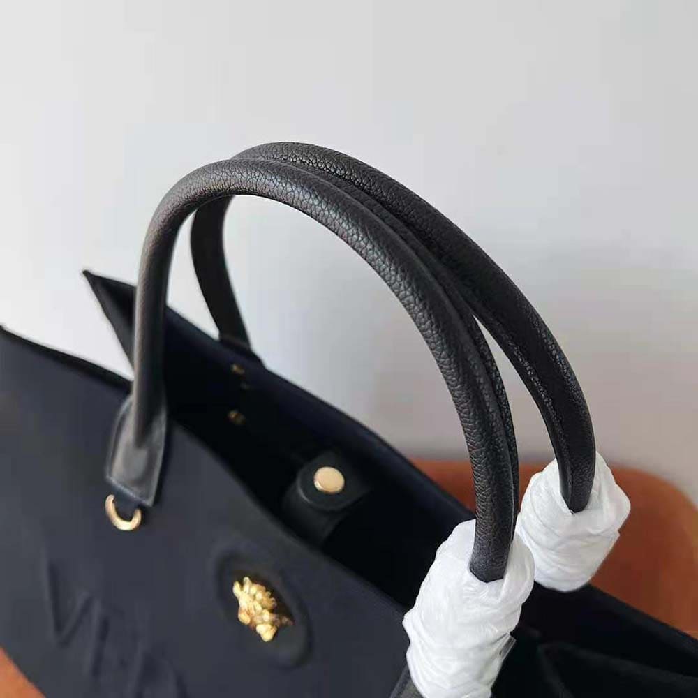 TÚI Versace Women La Medusa Canvas Large Tote Bag-Black