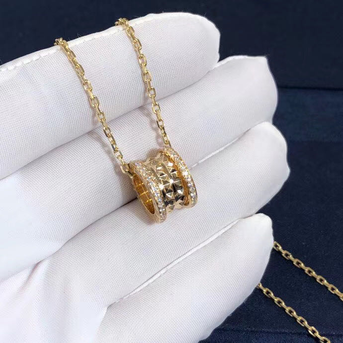DÂY CHUYỀN VÀNG BVLGARI B.Zero1 Rock 18kt Necklace Pavé Diamonds
