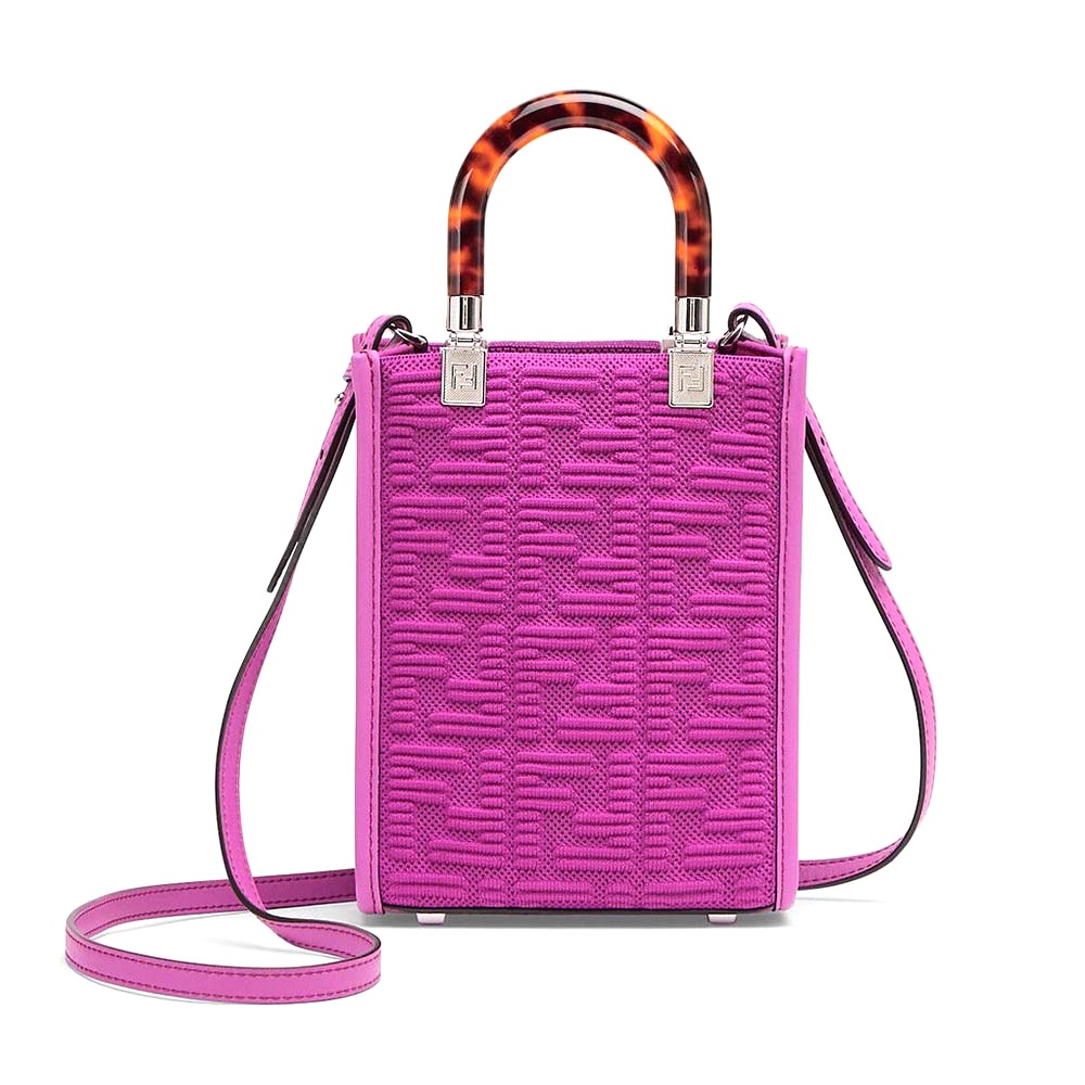 TÚI Fendi Mini Sunshine Shopper FF Fabric Mini-Bag