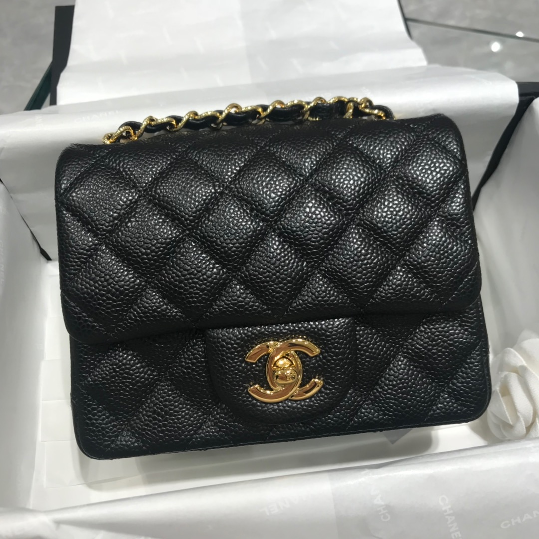 TÚI CHANEL CF CAVIAR BLACK DA HAAS 17