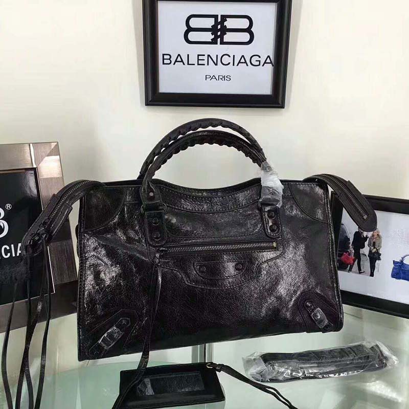 TÚI Balenciaga Classic City Top Handle and Should Bag-Black
