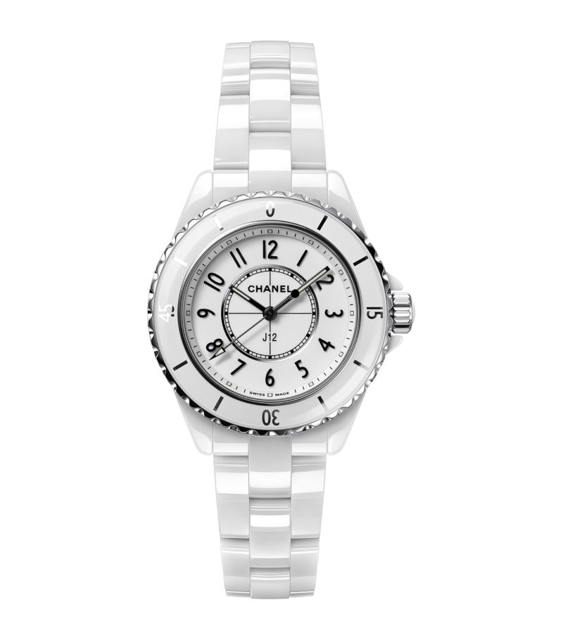 Đồng hồ CHANEL Ceramic J12 33mm mặt số màu trắng