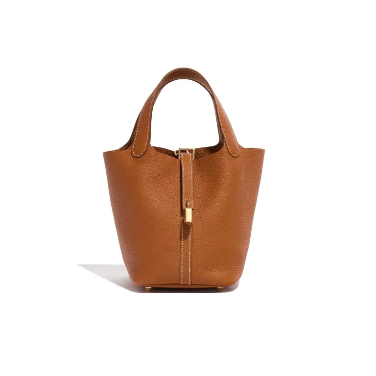TÚI Hermès Picotin 18 Taurillon Clémence Gold