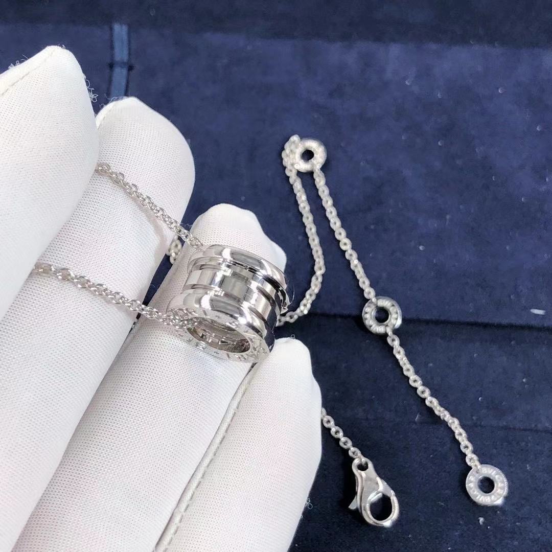 DÂY CHUYỀN VÀNG TRẮNG BVLGARI B.zero1 Small Round Pendant 18K White Gold Necklace