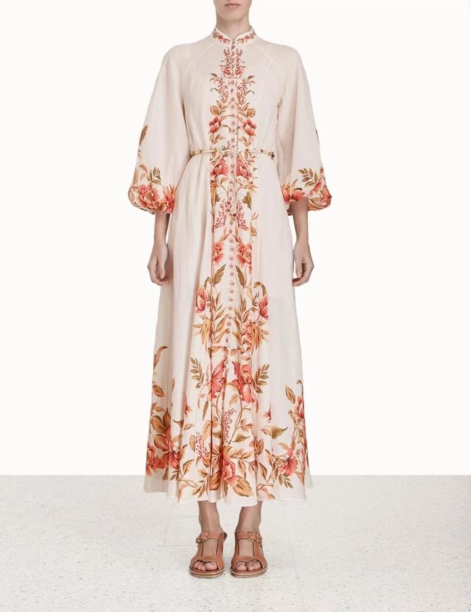 VÁY ZIMMERMANN Flower Vintage Dress High Classy