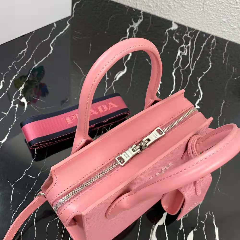 TÚI Prada Women Saffiano Leather Prada Monochrome Bag-Pink