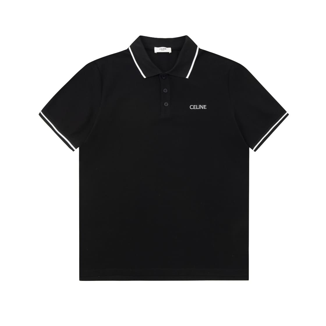 ÁO CELINE POLO SHIRT MÀU ĐEN UNISEX