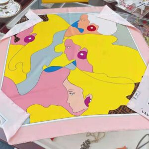 KHĂN Fendi Women Show Foulard Multicolor Silk Foulard-Yellow