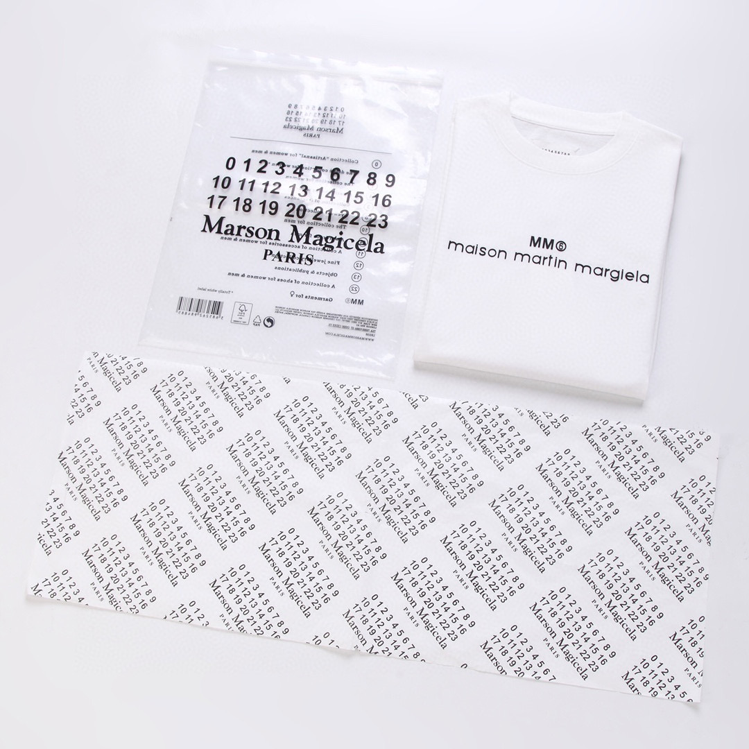 ÁO Maison Margiela print cotton jersey T-shirt