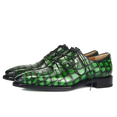 Giày công sở có dây buộc da lót da cá sấu Alligator có 4 màu