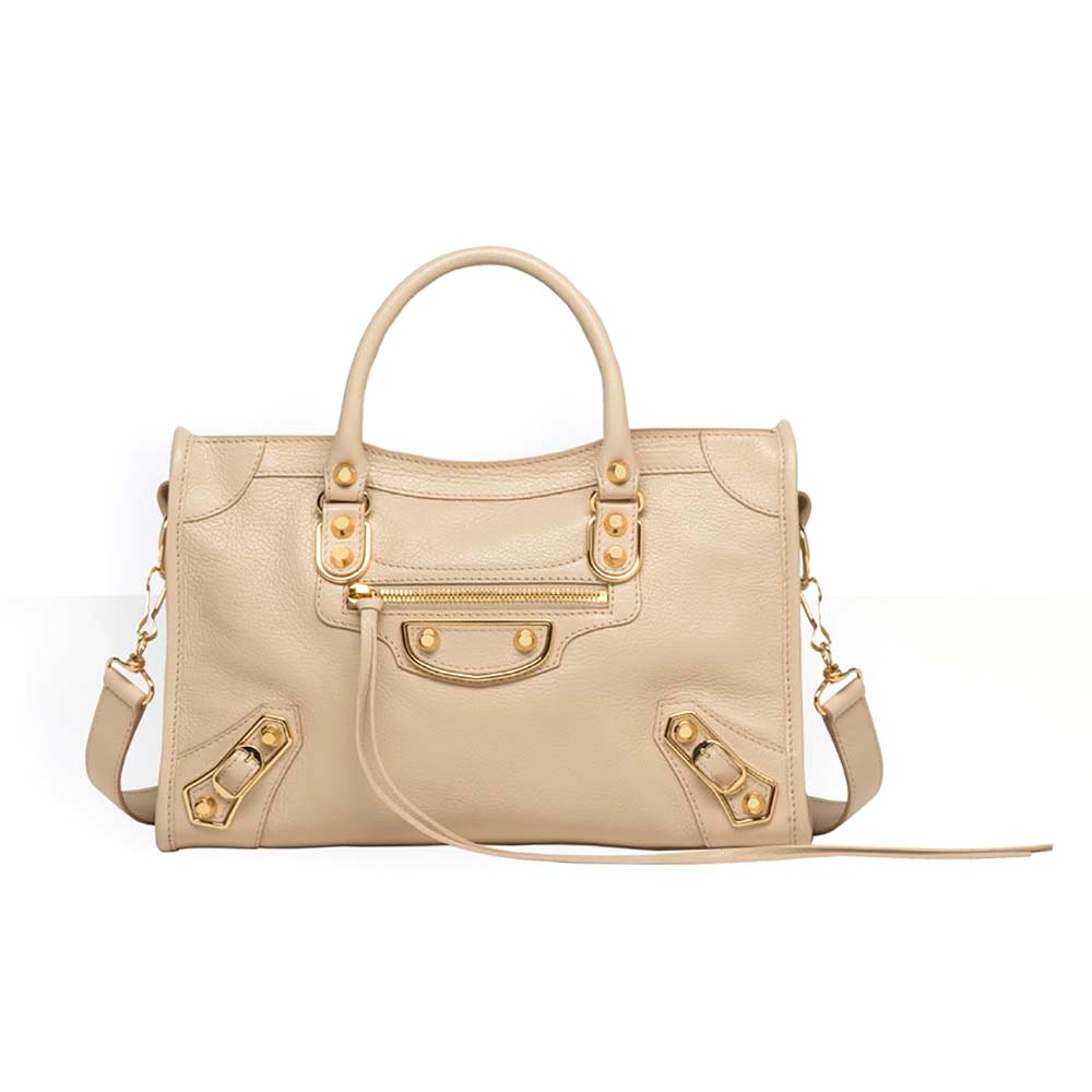 TÚI Balenciaga Classic Metallic Edge City S Goatskin Hand Carry Bag