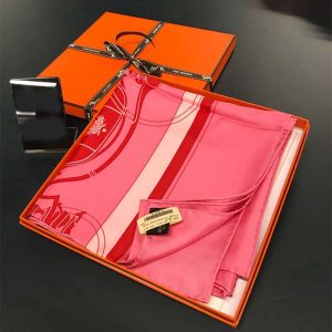 KHĂN Hermes Women Ex-Libris Scarf 90-Pink