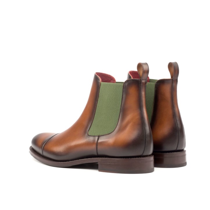 HENDERSON SHOES PERSONALIZATION BALDINI Burnished Leather Chelsea Boots HANDCRAFTED SHOES