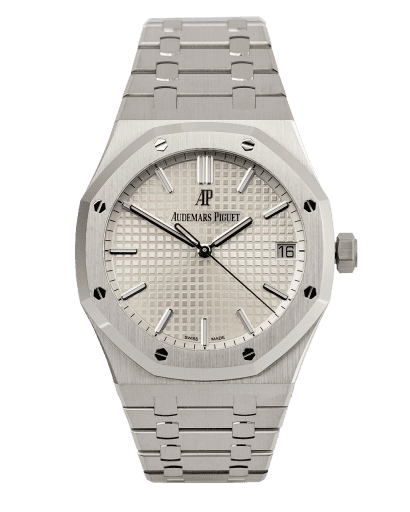 Đồng hồ Audemars Piguet Royal Oak mặt số màu trắng bạc