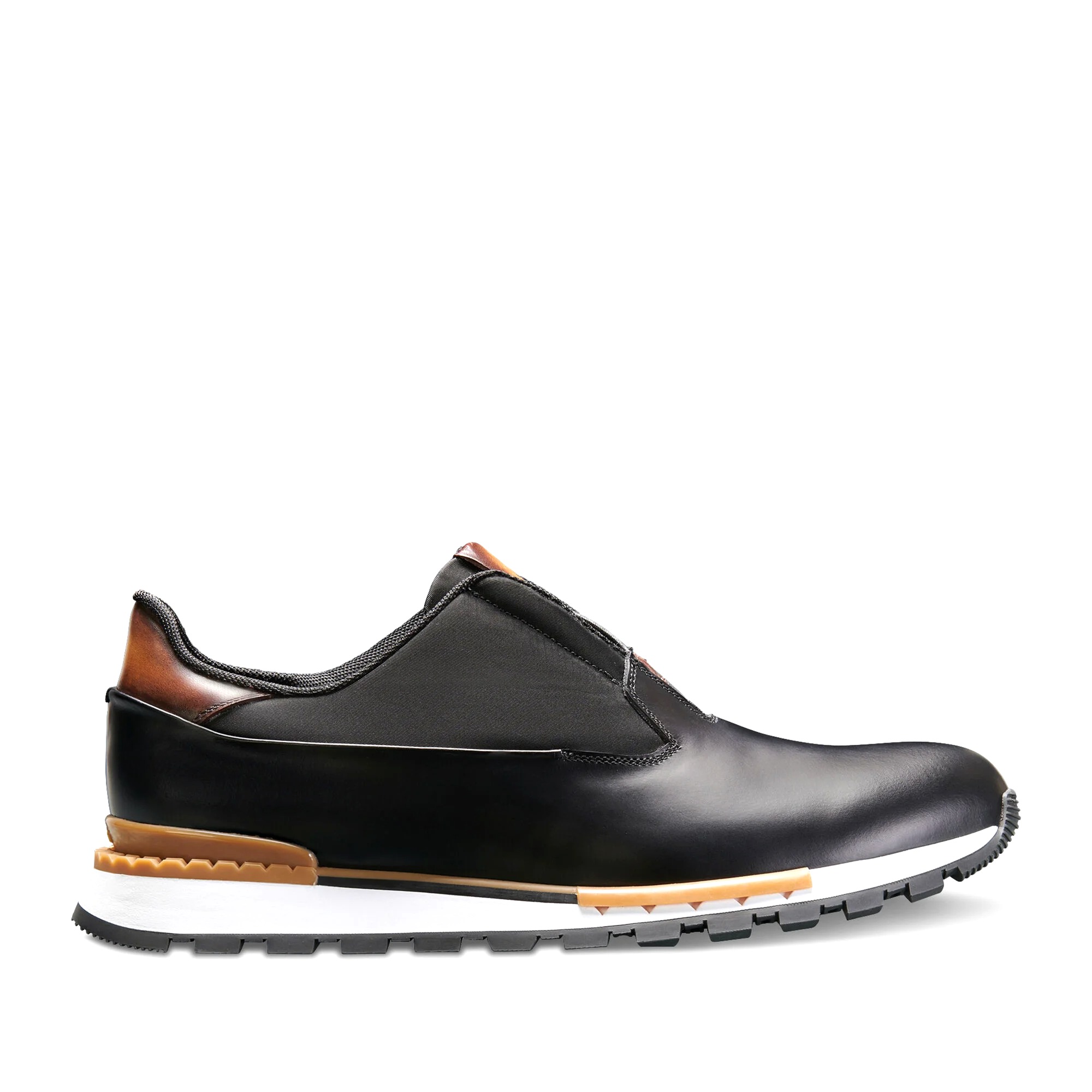 GIÀY BERLUTI Fast Track Leather Sneaker Black
