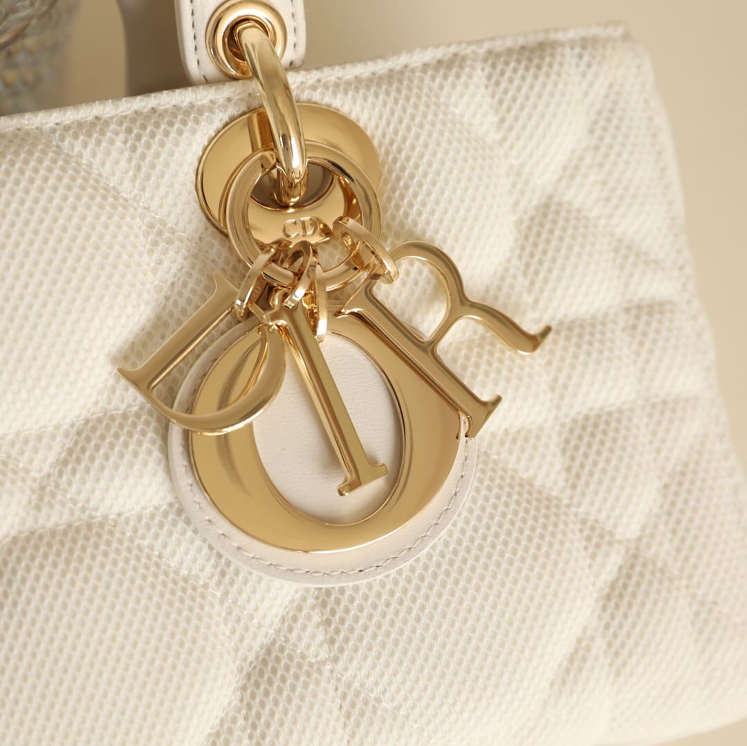TÚI CHRISTIAN DIOR Lady D-Joy Bag Bright Mesh White