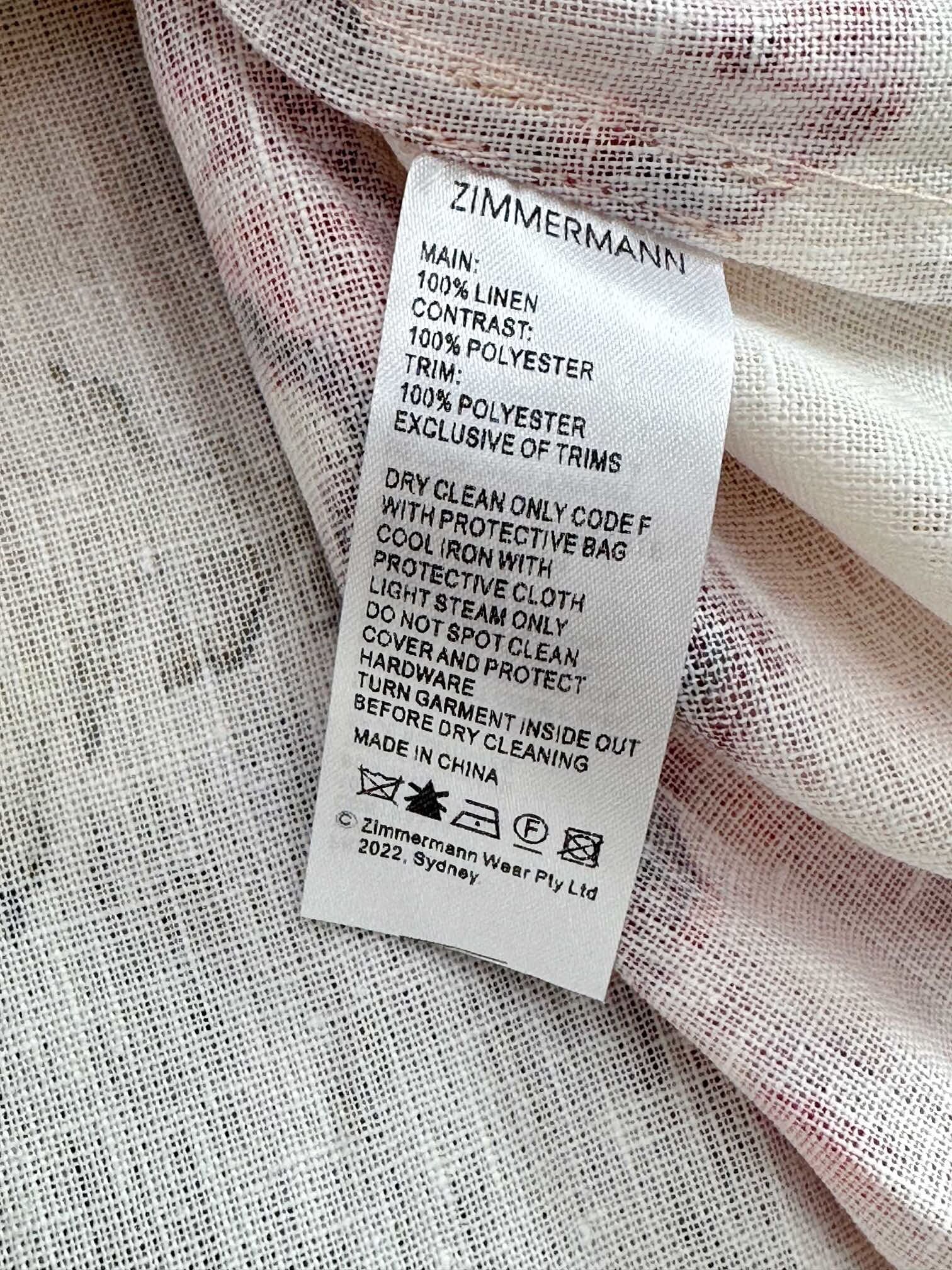 VÁY ZIMMERMANN Vintage Flower Long Sleeve Long Dress High Classy