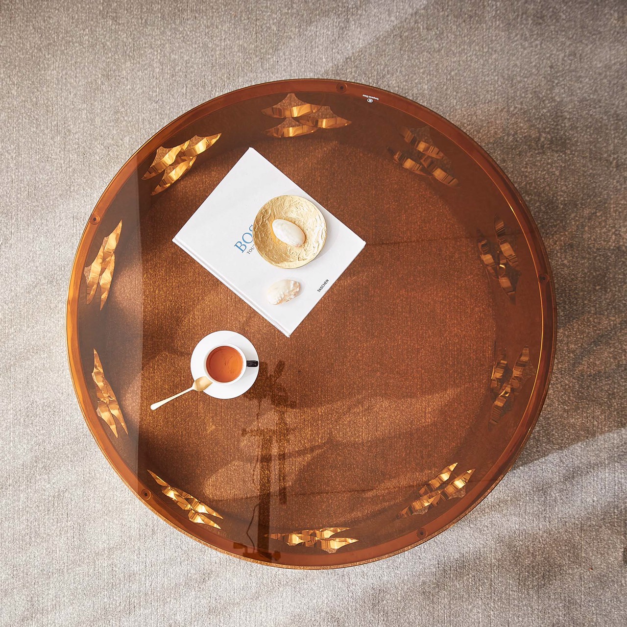 BÀN TRÀ MẠ VÀNG CHAMPAGNE coffee table