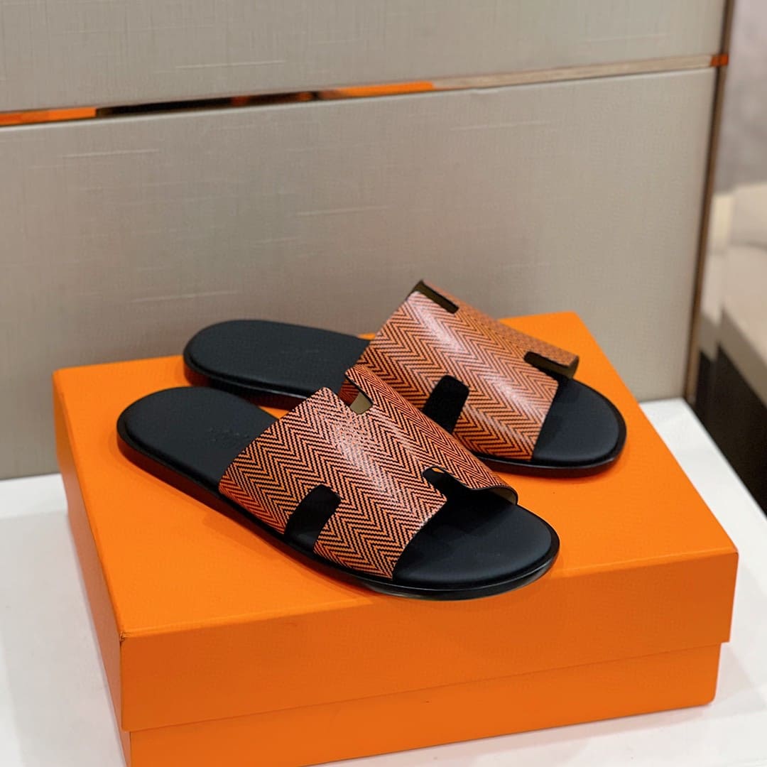 DÉP HERMES IZMIR ORANGE H SANDAL AAA
