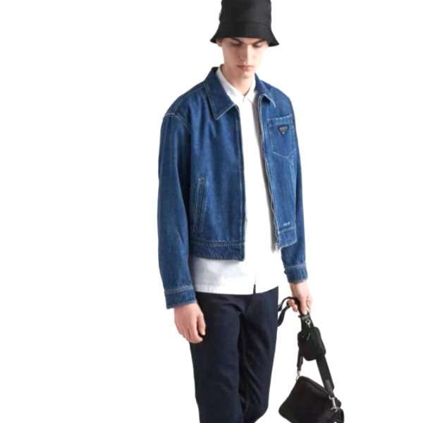 ÁO PRADA DENIM BLUE JACKET TOP QUALITY AAA