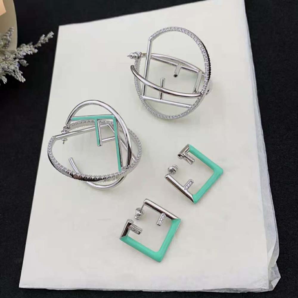 Bông tai Fendi First Earcuff Silver-colour
