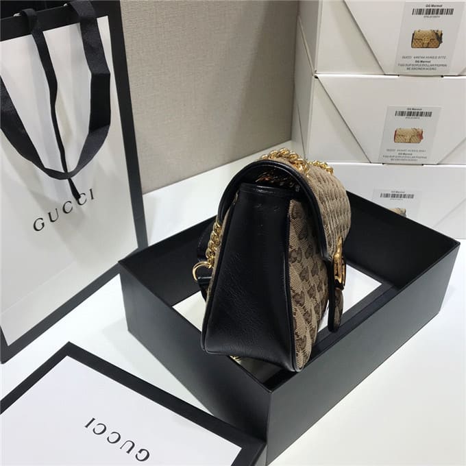 TÚI Gucci GG marmont small shoulder bag black Top Quality