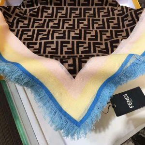 KHĂN Fendi Women Foulard FF Multicolor Silk Foulard