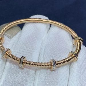 Vòng tay Cartier Ecrou De Cartier vàng hồng 18K