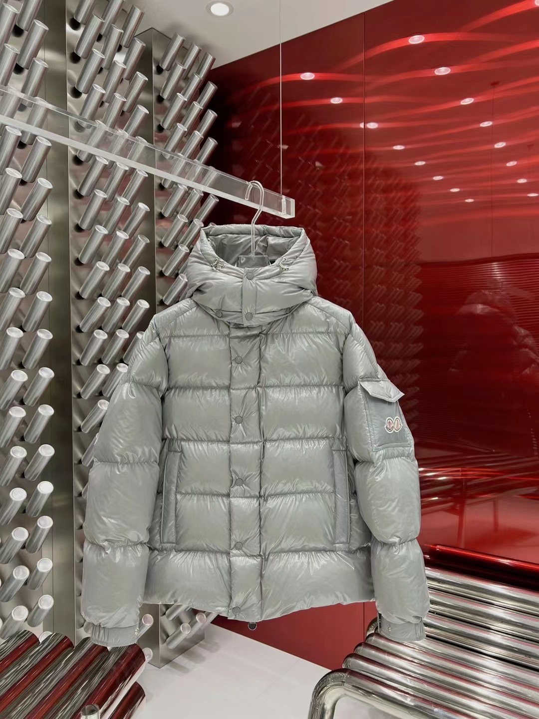ÁO MONCLER WINTER GRAY DOWN JACKET