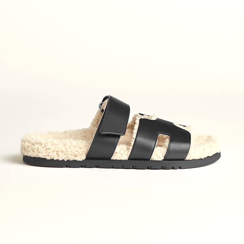 DÉP HERMES Chypre sandal Noir Écru