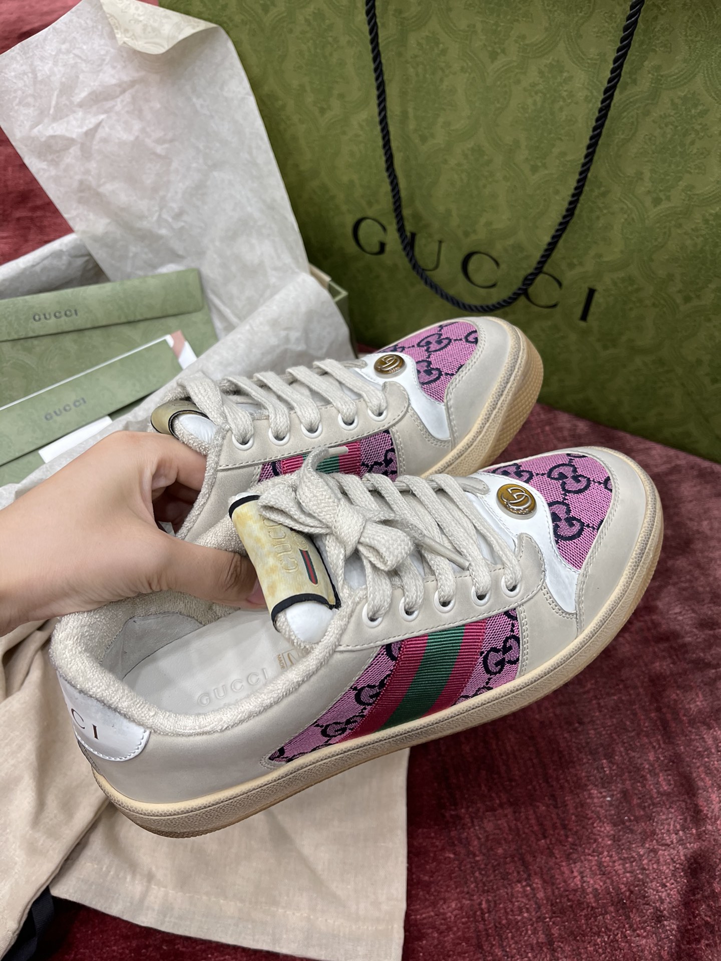 GIÀY GUCCI SCREENER SNEAKER SHOES AAA