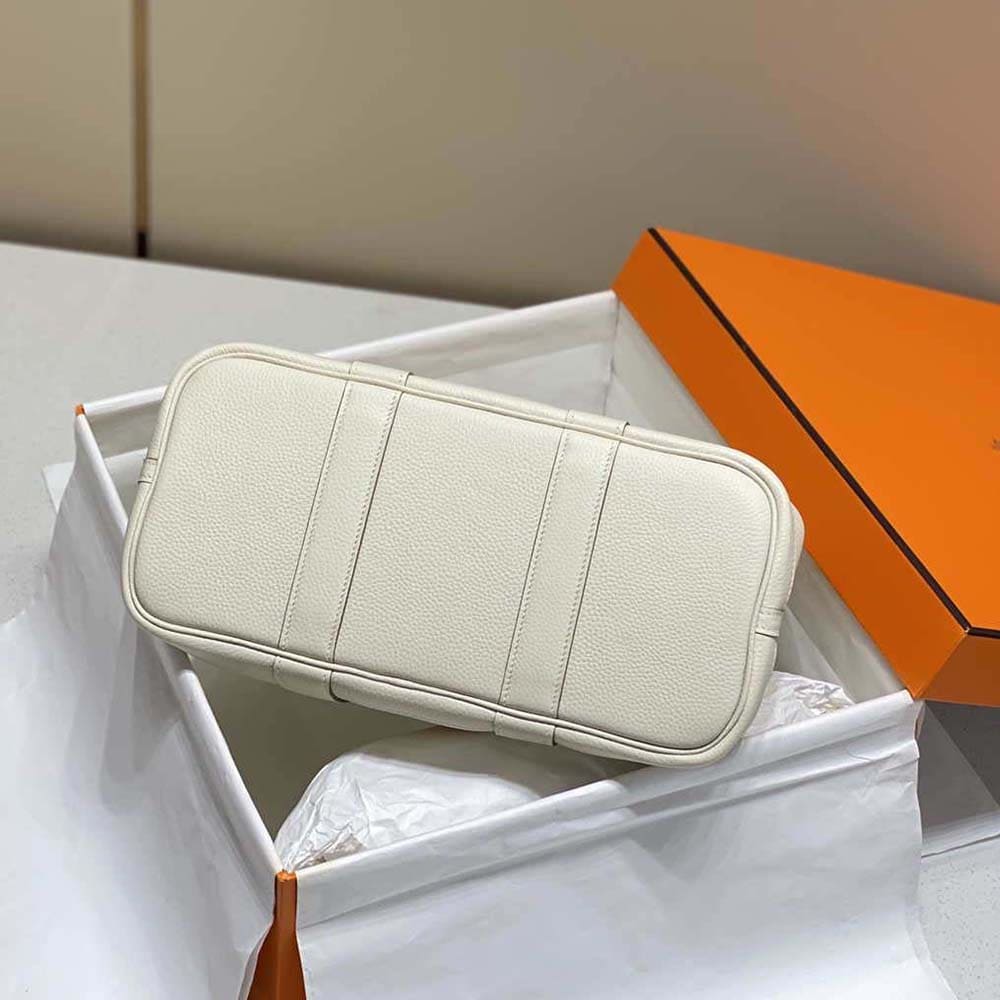 Túi Hermes Unisex Garden Party 30 Voyage Bag-White