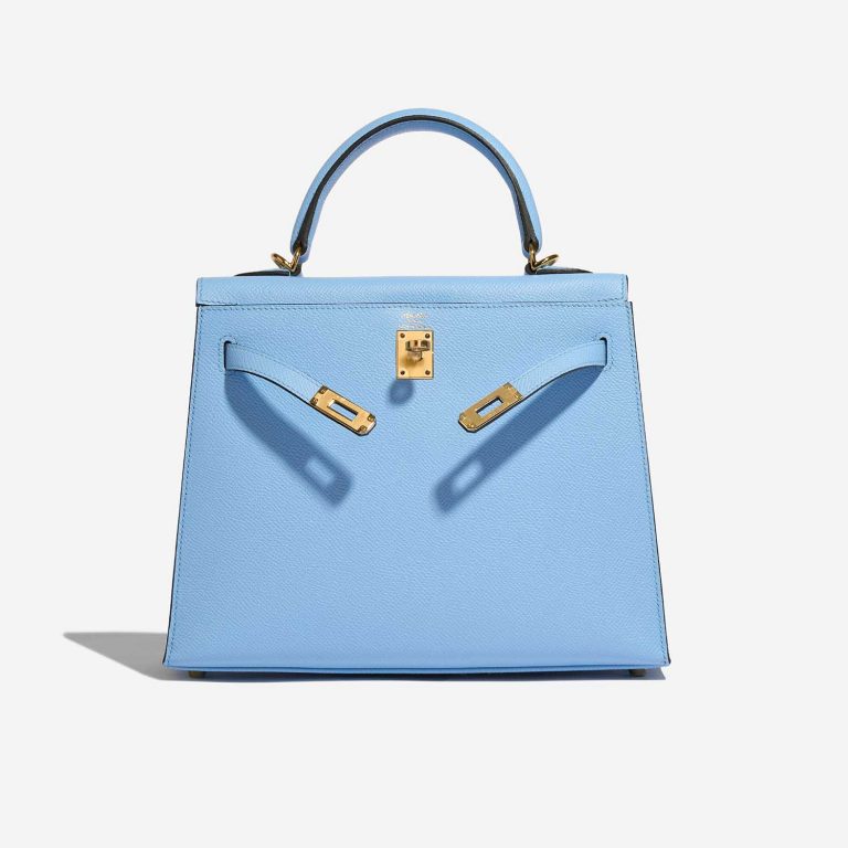 TÚI Hermès Kelly 25 Epsom Blue Celeste Gold Buckle khóa vàng