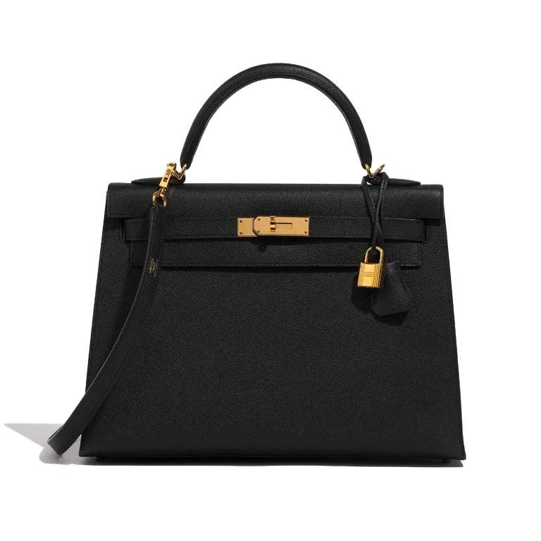 TÚI Hermès Hermes Kelly 32 Epsom Black