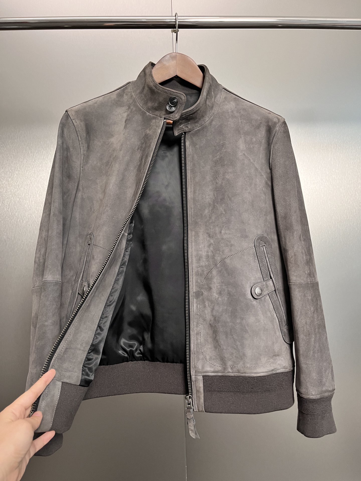 ÁO TOM FORD SUEDE LEATHER JACKET