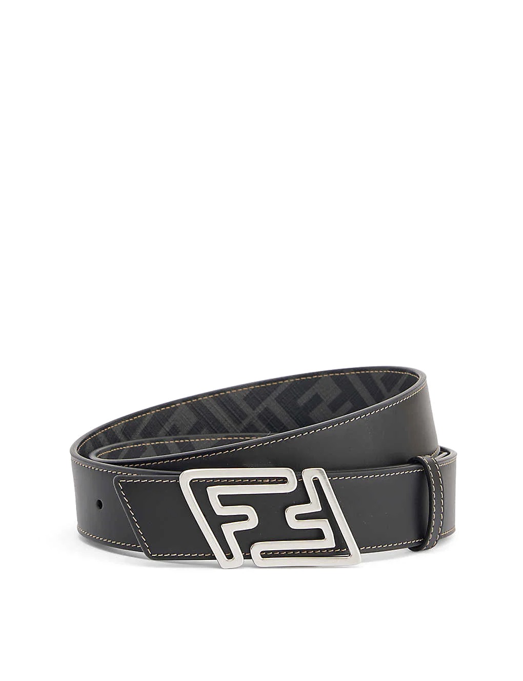 DÂY LƯNG FENDI FF-logo reversible leather belt