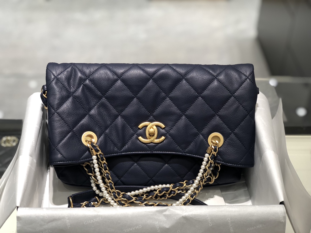 TÚI CHANEL SHOPPING BAG LAMBSKIN BLACK DA HAAS