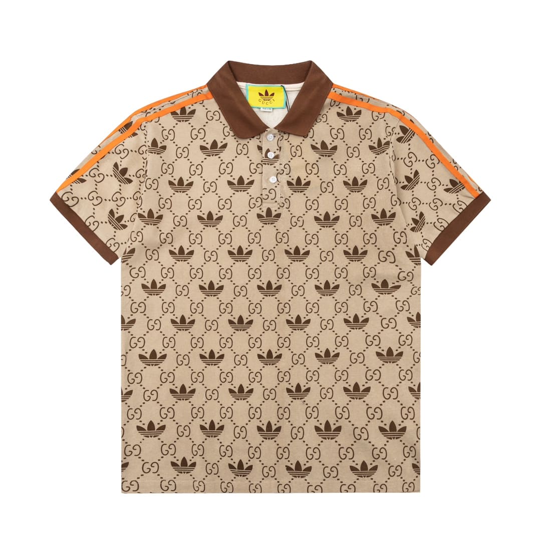 ÁO GUCCI X ADIDAS POLO SHIRT BEIGE