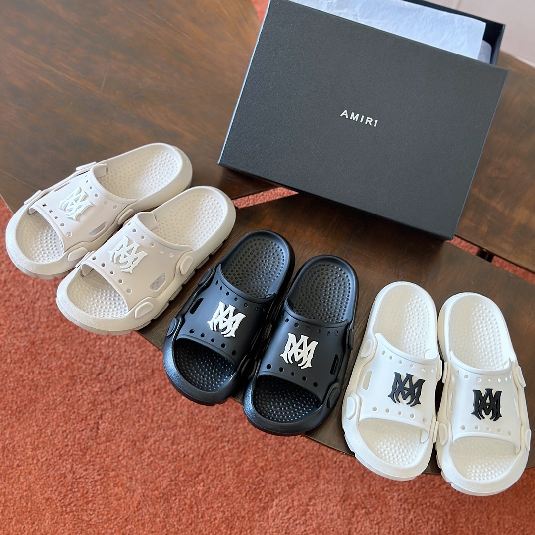 DÉP AMIRI AM LOGO SLIPPER